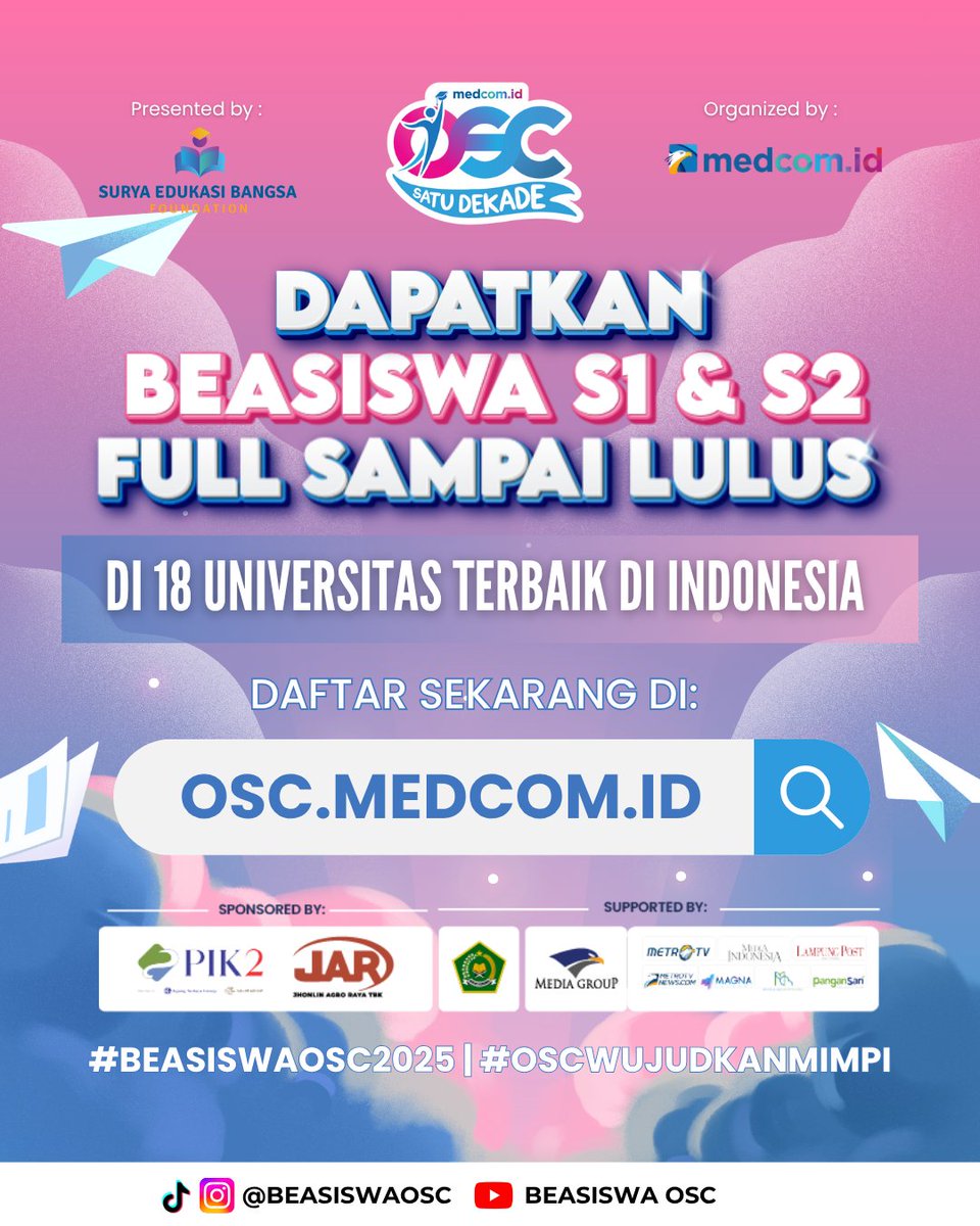Beasiswa OSC tweet media