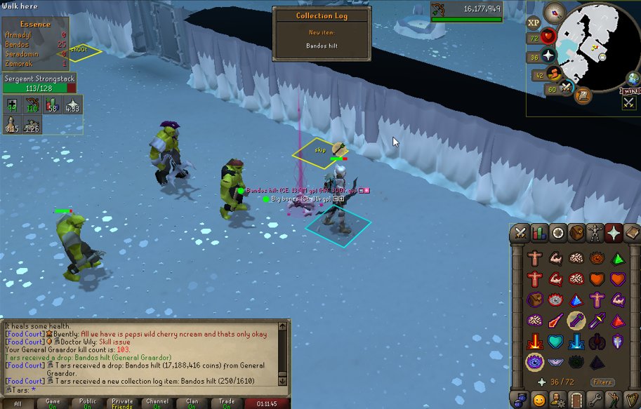 Tars1001's tweet photo. Bandos Dream #osrs https://t.co/XdvZ6T6lor