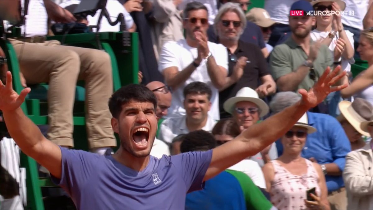 BastienFachan's tweet photo. Carlos Alcaraz winning from the brink in 2025.

Again. And again. And again. And again.

🧠❤️🥚🥚 https://t.co/8vTaZA8XCG