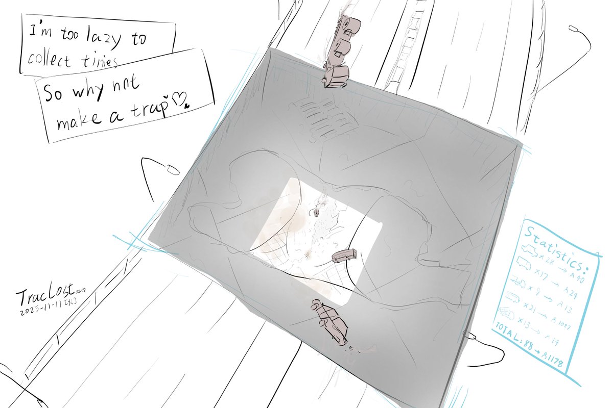 traclost's tweet image. portal trap going panties
(1hr drawing)
#巨大娘 #giantess #sizetwitter