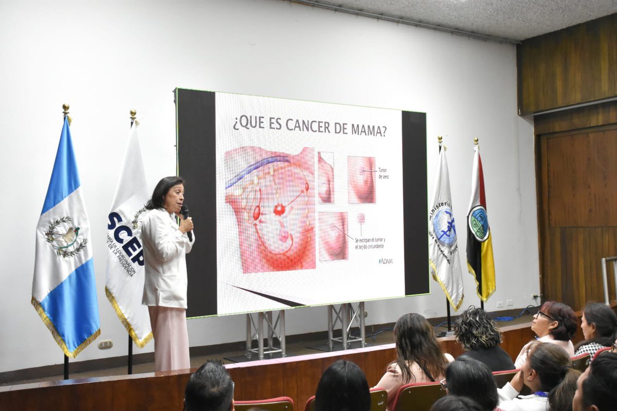 SCEPgt's tweet image. El @MinSaludGuate en coordinación con las Unidades de Género del Organismo Ejecutivo, realiza la conferencia “Tócate, para que no te toque”, dirigida a personal y contratistas de la #SCEP🇬🇹, en el marco de la lucha contra el Cáncer de Mama.

#TransfiriendoPoderalaGente