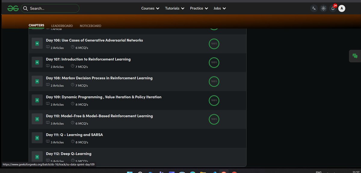 Ankit_Kumar1304's tweet image. 🔥 Day 110: Skill ignition in full swing.   Kicked off my learning sprint with GeeksforGeeks bringing ML to ambition 📷 📷geeksforgeeks.org/batch/ds-16?ta…
@geeksforgeeks

#skillupwithgfg #nationskillup #CodeWithPurpose #TechForChange