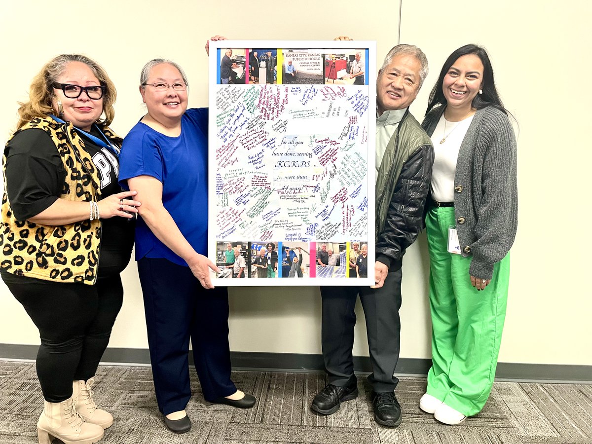 Congratulations Mr. Vang Thao on your remarkable 44 years of service to the Kansas City Kansas Public Schools.