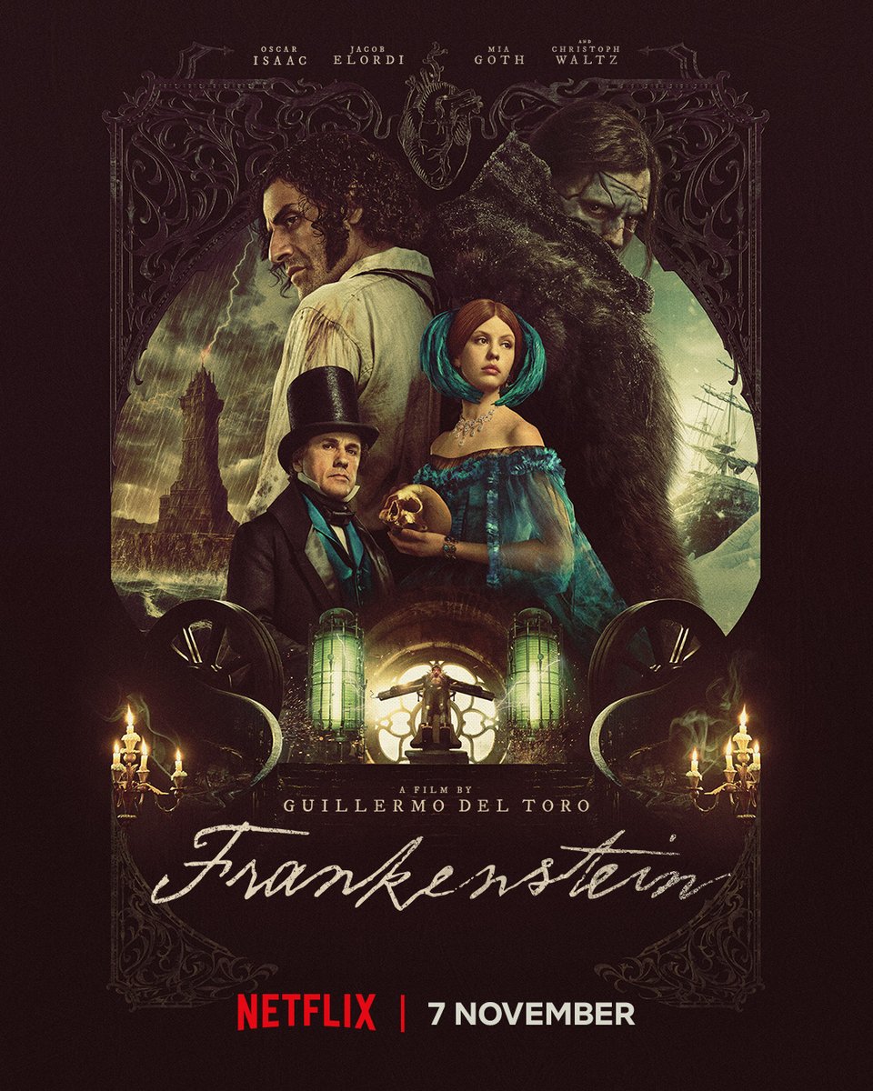 Guillermo Del Toro's #Frankenstein is a masterpiece! 🎬🍿🥹
Love how it was divided into two different perspectives 
#Netflix