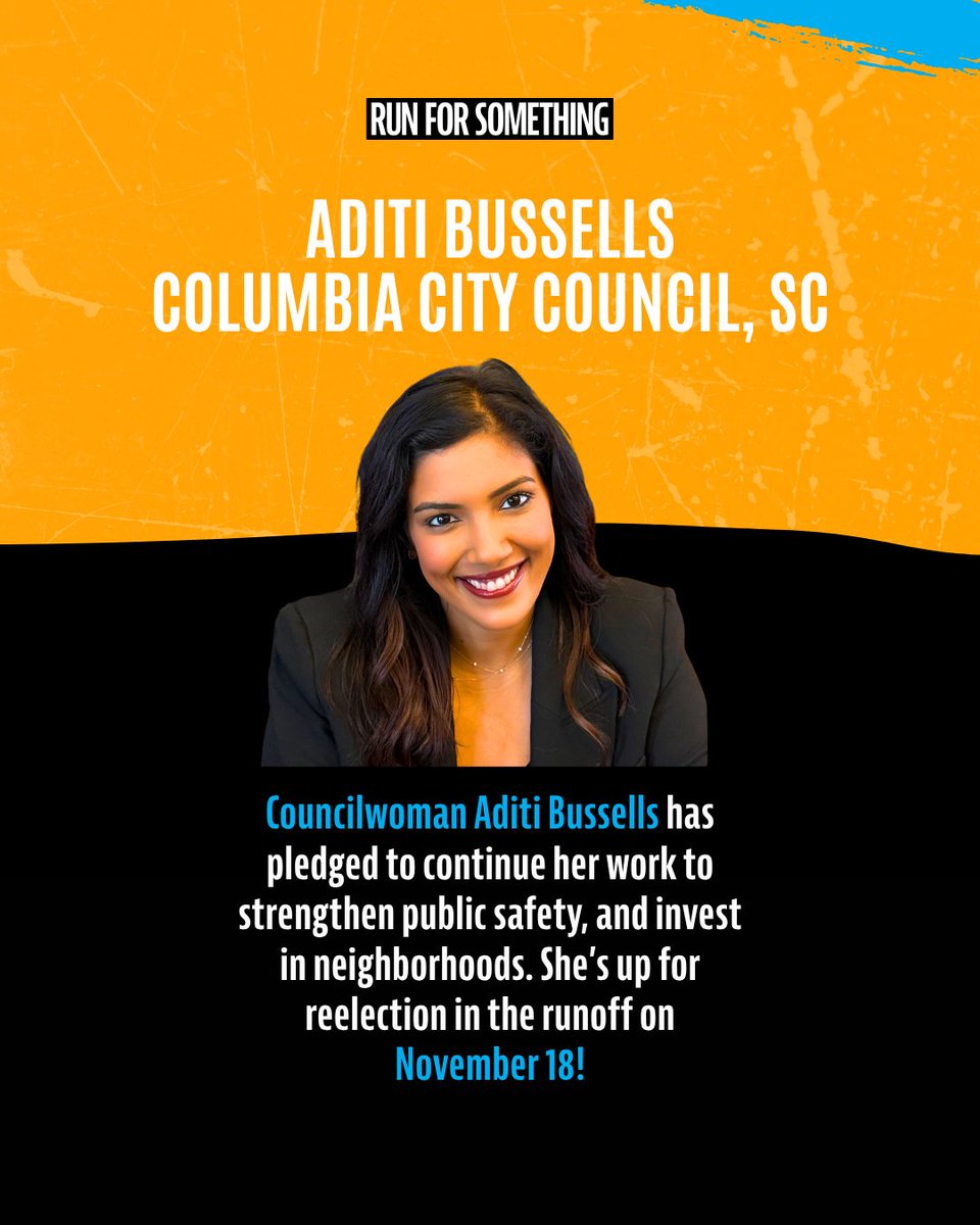 runforsomething's tweet image. The race isn’t over, the heat is on. 🔥 
10 RFS candidates are headed to runoffs in FL, NJ, SC, GA &amp;amp; TX.
They’ve got momentum. Let’s keep the support going