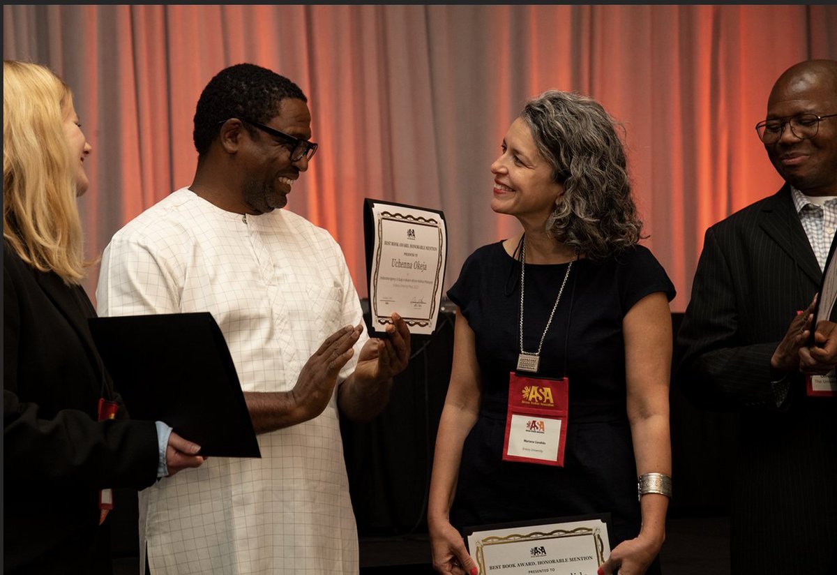 AfricanEconHist's tweet image. Attending @ASANewsOnline 2025 Annual Meeting in Atlanta? Keep an eye out for AEH Editor and 2023 ASA Best Book Prize winner Mariana Candido @CandidoMarianaP Inquire about submitting the work you'll be presenting to AEH and organising special issues with us!