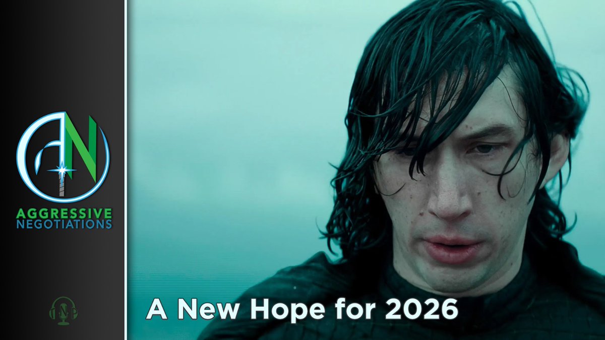 JoinNerdParty's tweet image. New #AggressiveNegotiations!
Issue 414: A New Hope for 2026.

In this special episode of #AggressiveNegotiations, @TheJediMasters  explore the corporate mindset hampering the #StarWars in 2025 and look forward to a brighter future in 2026.

Listen &amp;amp; Share!
bit.ly/anissue414