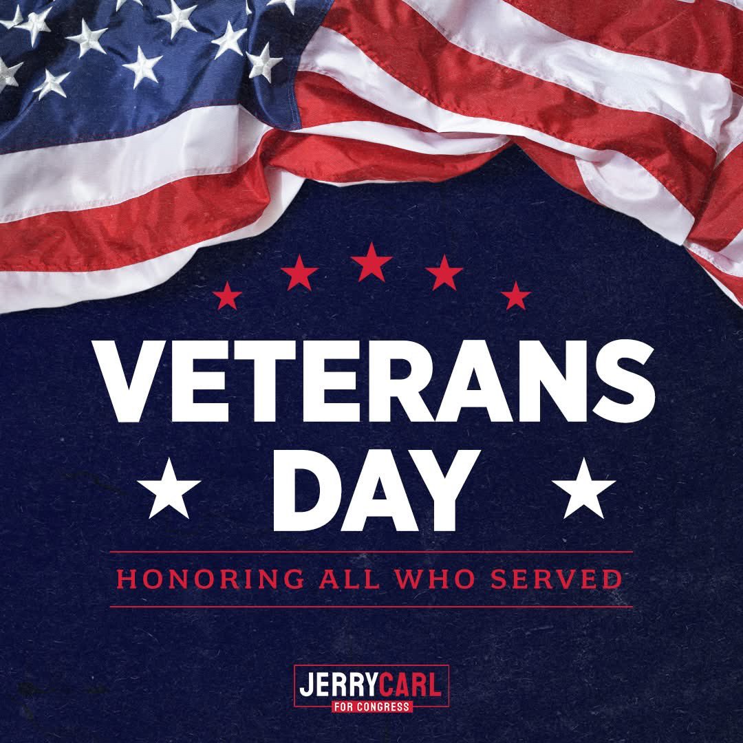 Friends,

On this Veterans Day, we come together to honor the brave men and women who have worn the uniform of the United States of America. Their courage and sacrifice remind us that freedom is never free, that it is secured by those willing to answer the call of duty.

As we go