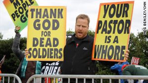 Villgecrazylady's tweet image. My defense of free speech was forged in the fire of the Westboro Baptist protests at the funerals of fallen servicemen. 

If THIS is legal, then yelling rude things at famous people on the street is legal. Period. It’s not even up for debate.