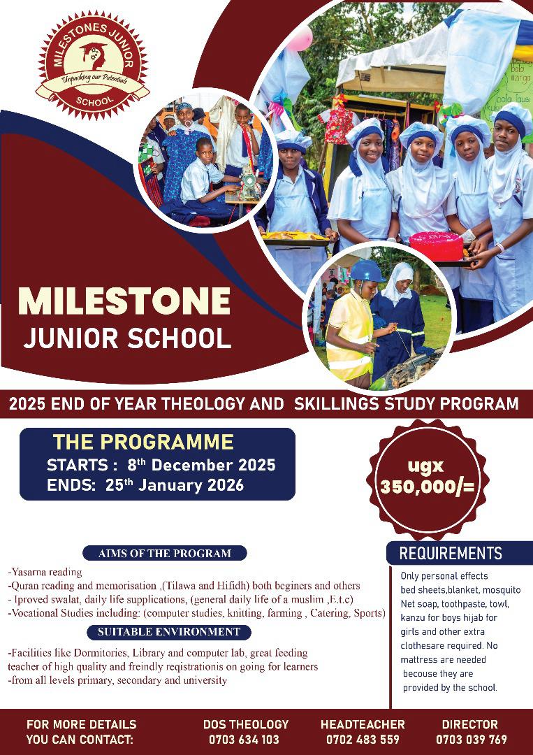 Exciting News for Parents

Our Holiday Program kicks off on December 8th, 2025 and runs until January 25th, 2026

Don’t let your children stay home doing nothing  bring them to Milestones Junior School for a holiday filled with learning, creativity, and fun.