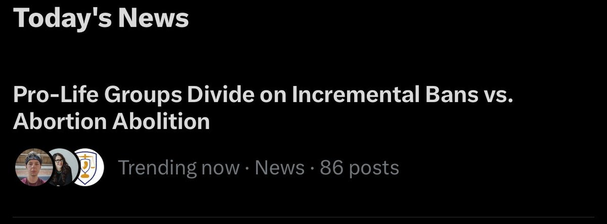 Obedience to God must always be the number one priority. 

Abolish abortion, no compromise.