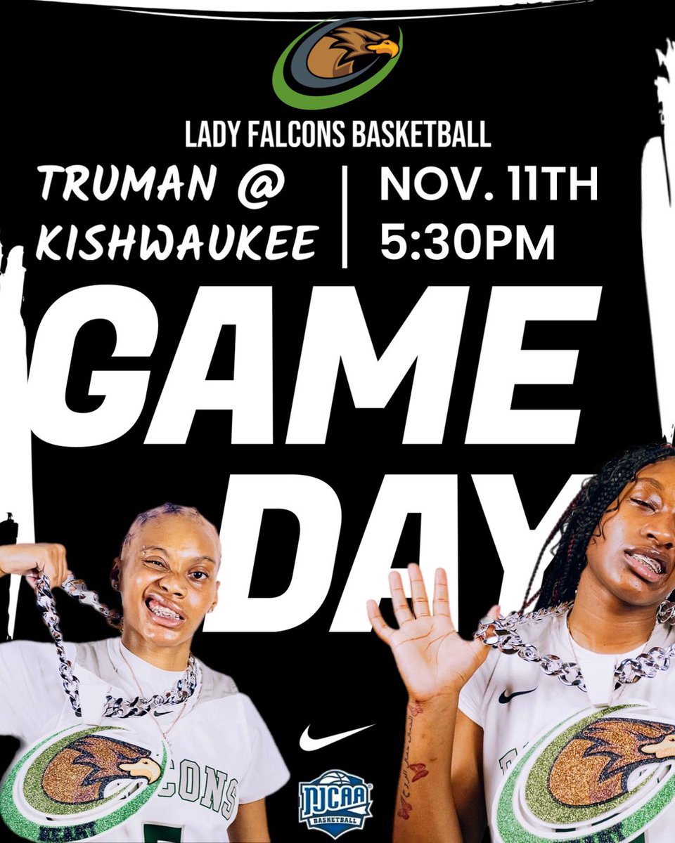 GAMEDAY🚨

Falcon Nation the Truman Lady Falcons hit the road today to play against Kishwaukee College. First away game of the year. Come support your Lady Falcons WBB team. It will also be live stream. Check the link below to watch.

youtube.com/@kishwaukeecol…