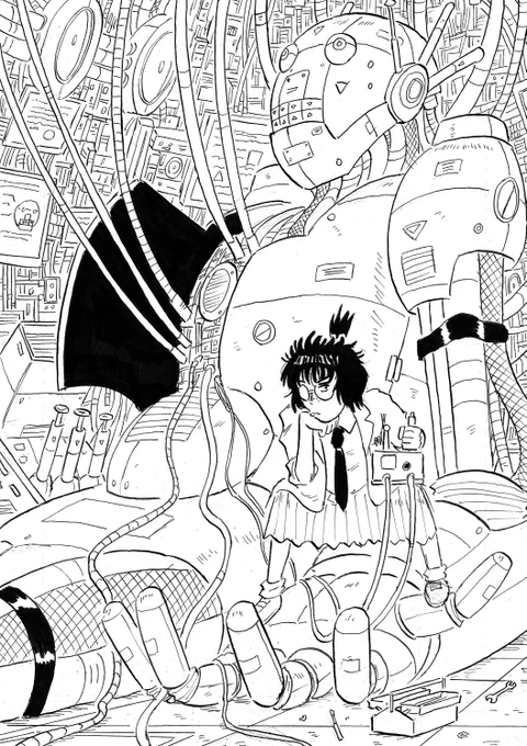 #線画の日 