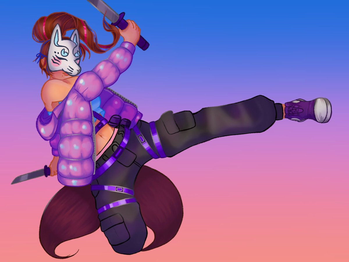 OctoKaotic's tweet photo. Kunimitsu redraw 
2020 -> 2025 

#tekken7 #kunimitsu #digitalart https://t.co/H7RKJZyECk