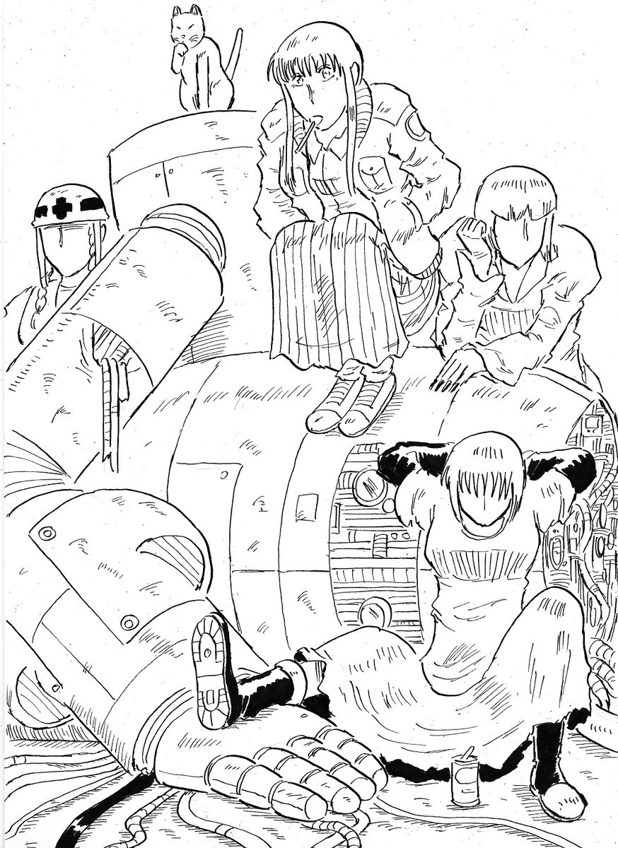 #線画の日 