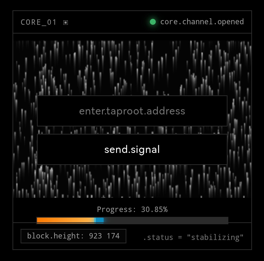 CorePunksBtc's tweet image. # core channel opened
# duration uncertain