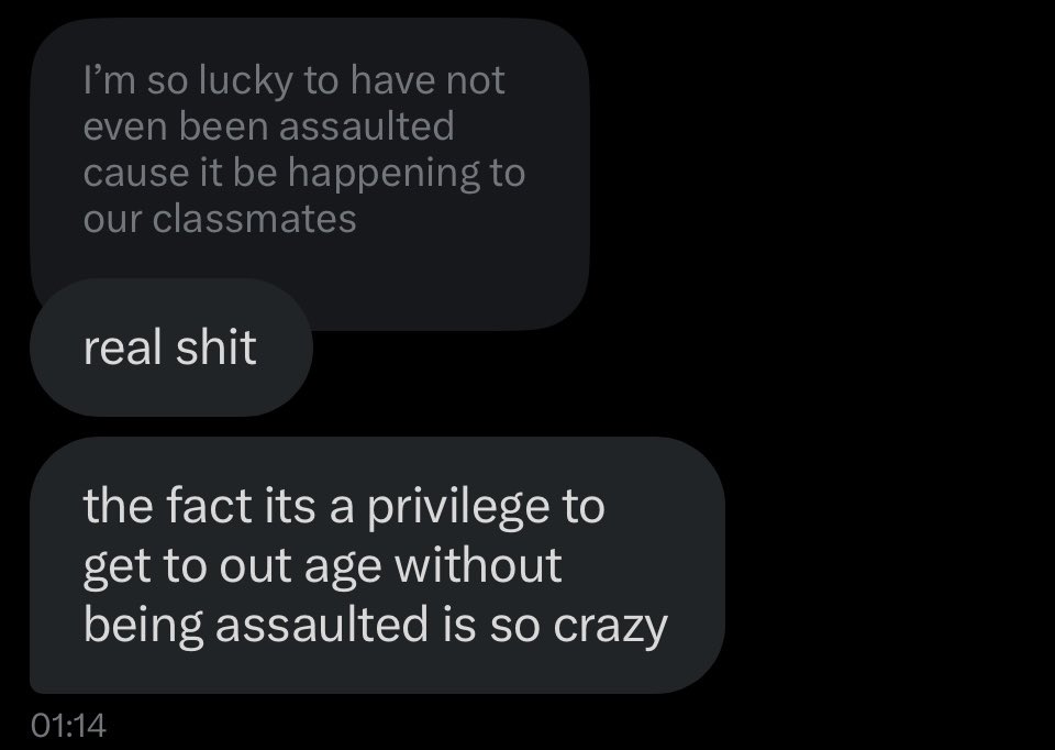 This shouldn’t be the reality of so many students. We’re only 18. The government needs to recognise that GBV is a national disaster but they’re ignoring it