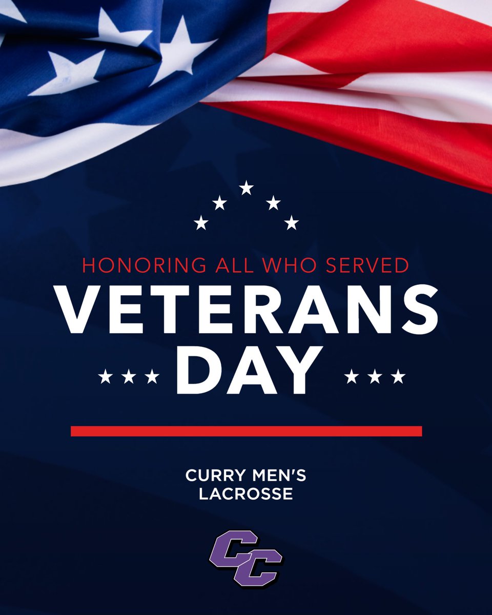 CurryMLAX's tweet image. Today we recognize and honor all Veterans who have served or are currently serving our country, especially our alumni! Thank you for your service! 🇺🇸