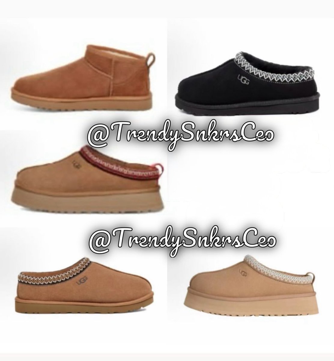 TrendySnkrsCEO's tweet photo. 👟 UGG’s available 👟🔥
#shoeplug #uggs #ugg #plug #plugtalk https://t.co/N6JErn8E6U
