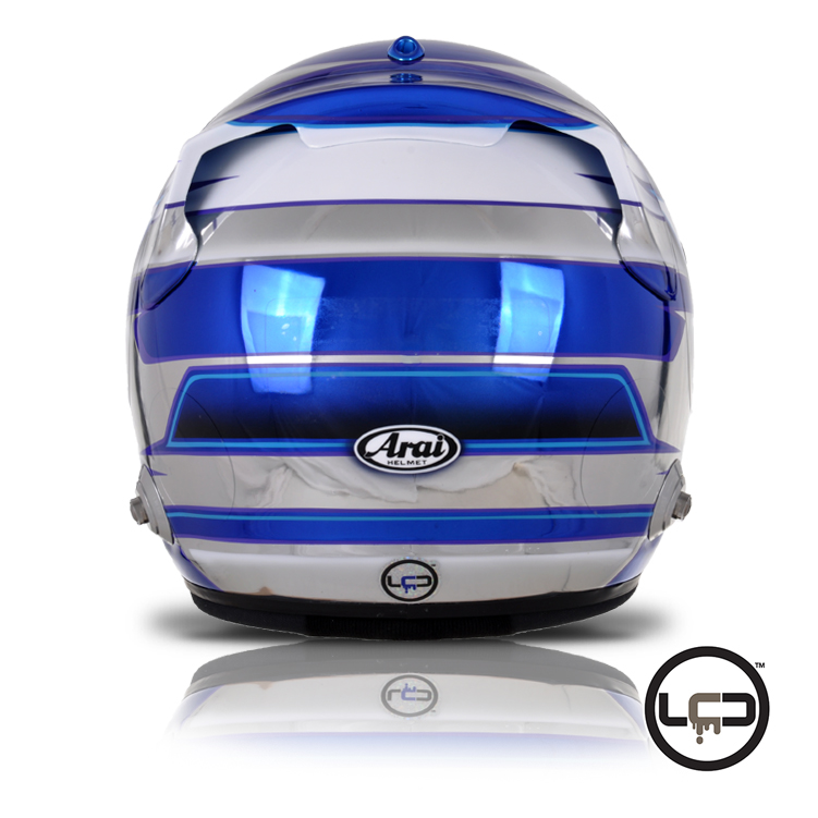 Harry has his helmet chrome based with candy blues, would you select Chrome base?