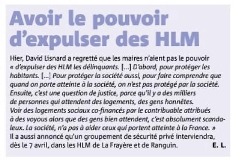 Rappel aussi de ce que je propose depuis longtemps (cet article est du 29 janvier 2025). Cela ne règlera pas tout mais d’une part la responsabilité familiale doit être engagée pour les actes des mineurs, d’autre part il est plus que temps d’en finir avec le masochisme social.