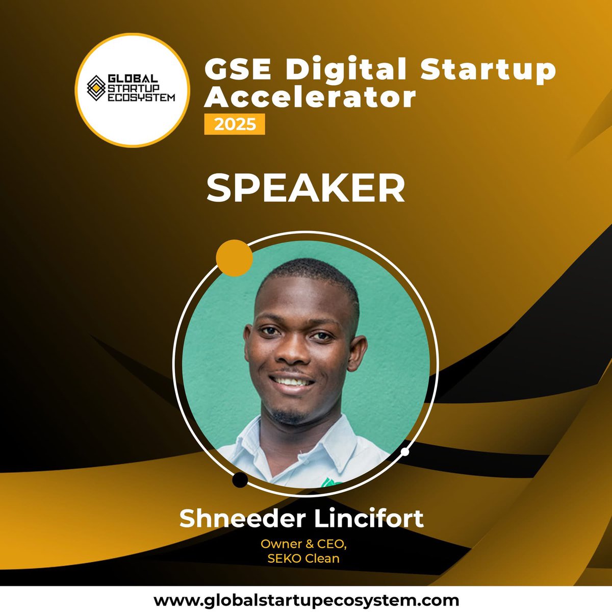 shneederfort's tweet photo. I'm thrilled to announce that I will be one of the speakers at the 8th Annual GSE Digital Startup Accelerator on November 12, 2025, alongside visionary entrepreneurs from around the world.
#GSEDigitalAccelerator #GlobalStartupEcosystem #SEKOClean #Innovation #Haiti #Impact https://t.co/iLEheo7XOm
