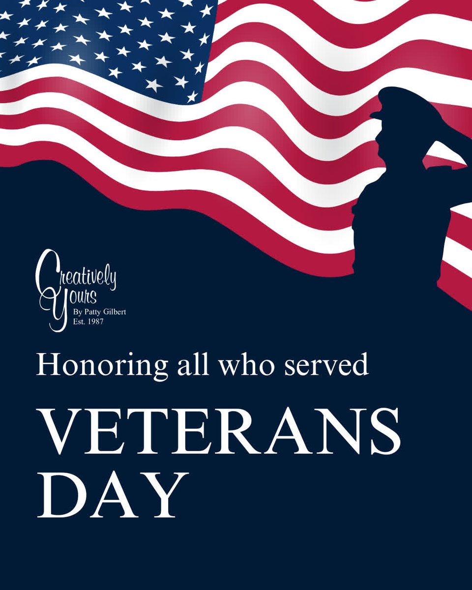 creativeyours87's tweet photo. Happy Veterans Day! We're grateful for the bravery and sacrifice of all who served. 🇺🇸 https://t.co/YsMxDbftD4