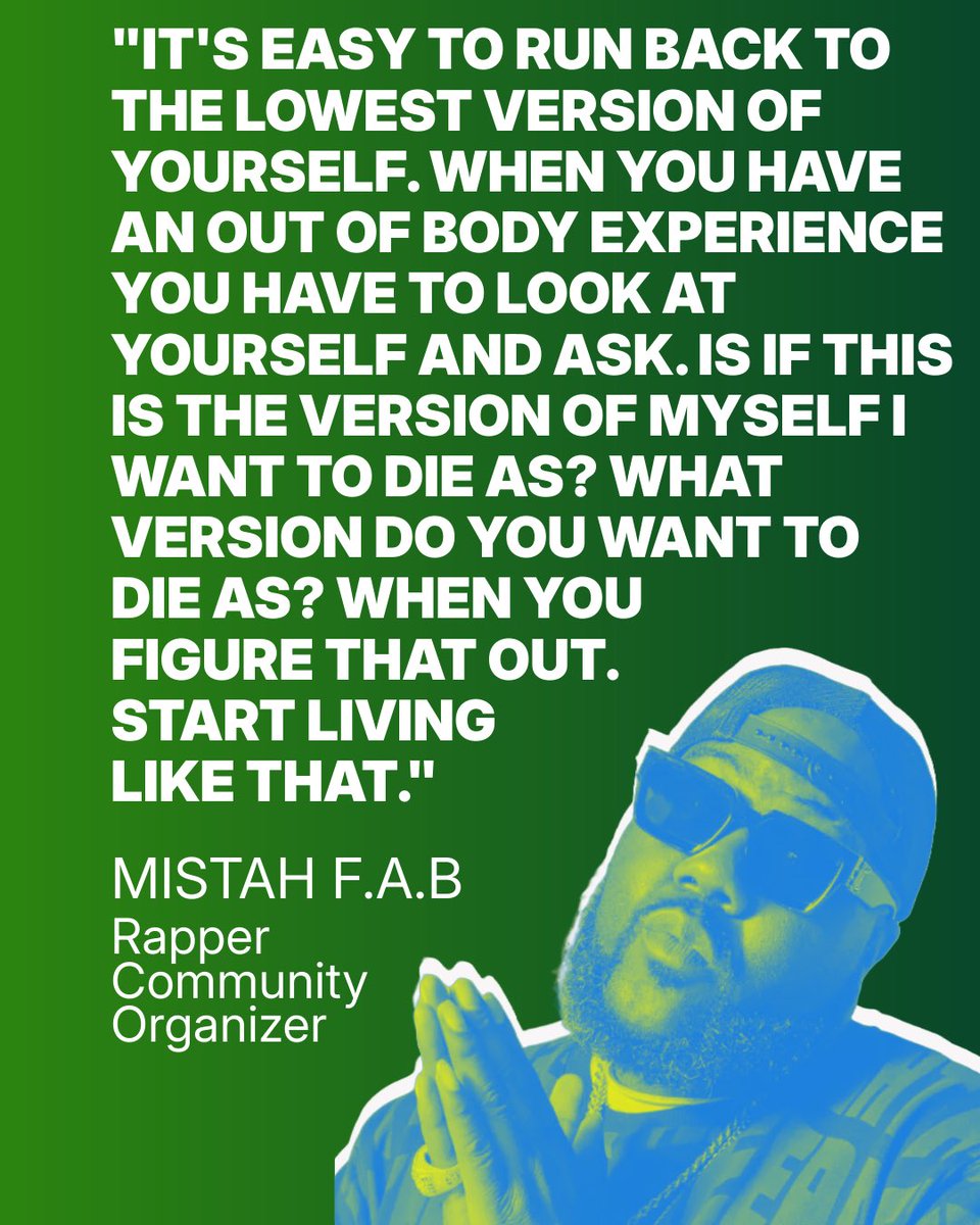 AmbrosiaChurch's tweet image. Rapper and Oakland legend Mistah F.A.B drops a reminder that growth isn’t always comfortable — but it’s necessary. His words invite deep reflection on who we are and who we’re becoming:

#MistahFAB #ConsciousRap #SelfReflection #GrowthMindset #HigherSelf #OaklandWisdom #hiphop