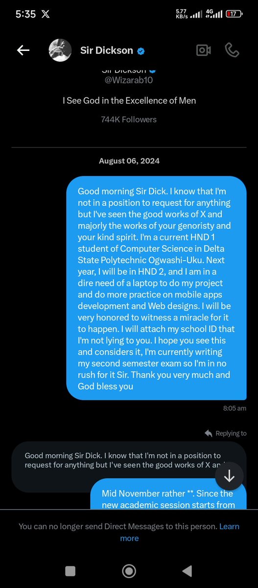 DukeofEffurun's tweet image. @silverpenydr Back then, when I DM some of the philanthropists in X for a laptop. Hopefully #10kLaptopsProgram does it&apos;s magic for me and I can sharpen my skills and ability to do more