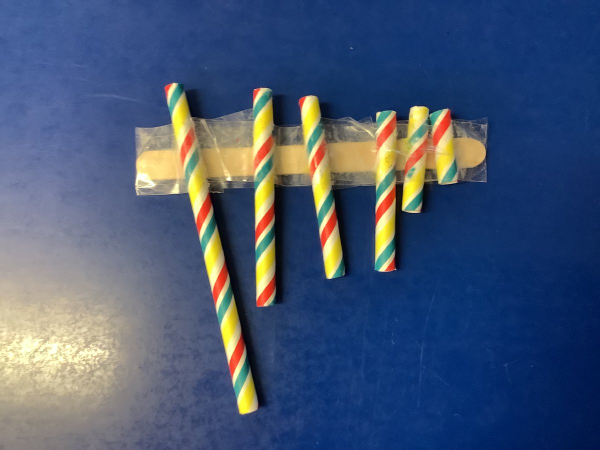 OLSP_Heywood's tweet photo. Year 4 have been investigating pitch. They made their own panpipes and investigated the impact of changing the length of each pipe. #olspscience @CSEL_STOC https://t.co/OEwI791BB2