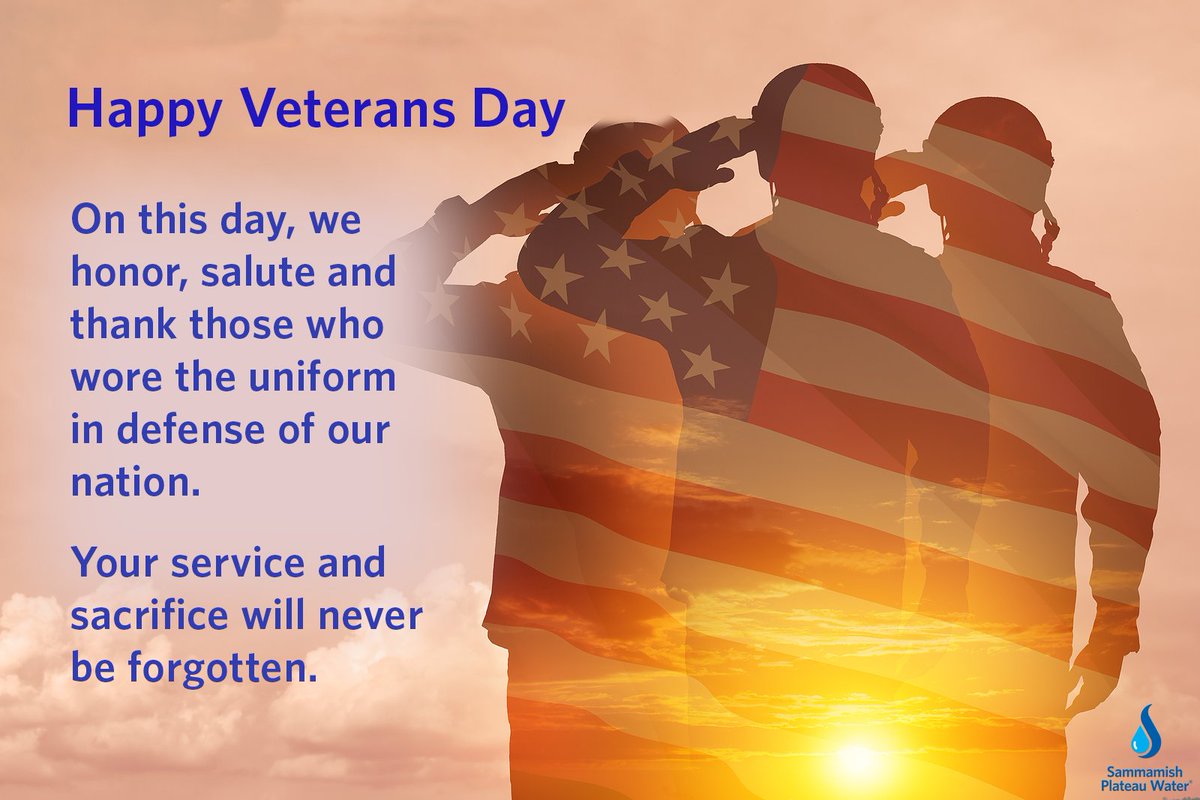 We are open during regular hours on Veterans Day.