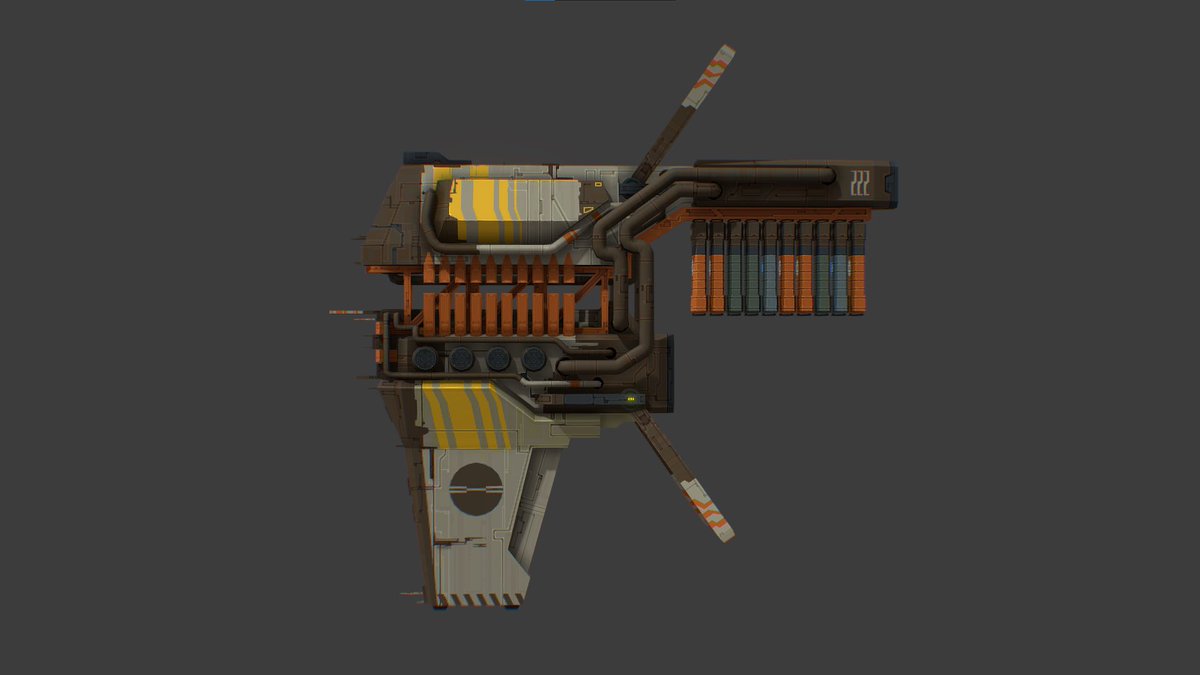 Winter_Nemesis's tweet image. Mining ship for @0xCitadel ⛏️ 

#lowpoly #pixelart #spaceship