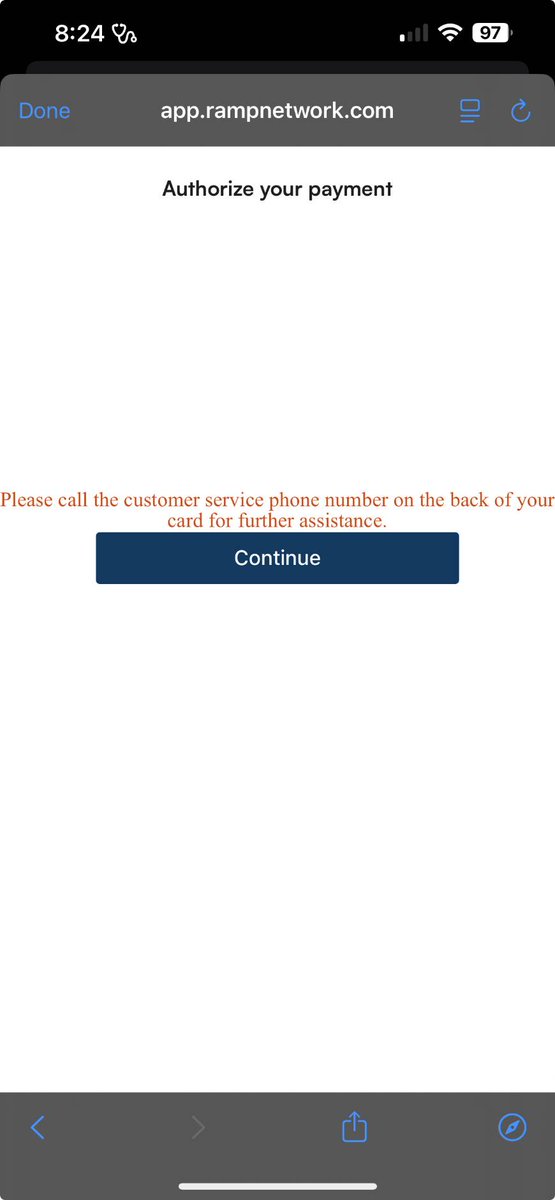 Adaviruku0803's tweet photo. @RampNetwork  your service is becoming frustrating, I have called the number at the back of the card several times and they said everything is okay on their end, so what's happening, and you don't even have real customer support to talk to, it a fucking ai responding https://t.co/QqBZUJFKkv