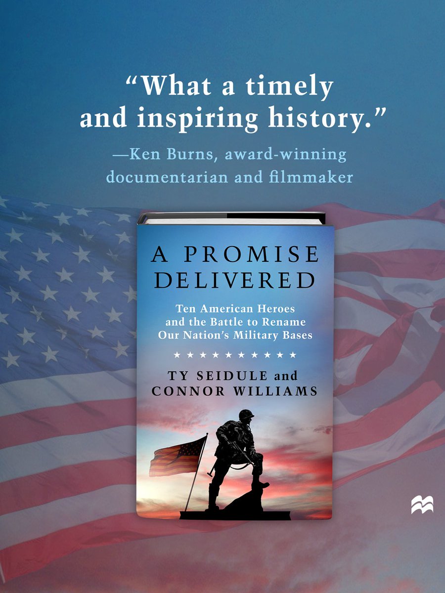 Ty_Seidule's tweet photo. #PubDay
We tell the story of American heroes like LTG Hal &amp; Julie Moore, GEN Cavazos, LTG Gregg, LTC Charity Adams, GEN Ike Eisenhower, SGT Henry Johnson, CWO  Novesel, &amp; Dr Mary Walker.
Not Confederates who chose treason to fight for slavery. @panmacmillan @StMartinsPress https://t.co/ga1ZPHwwvA