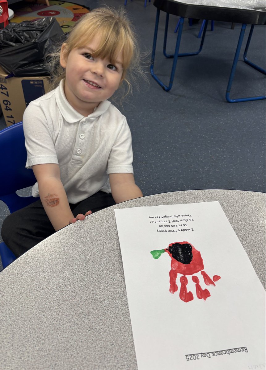 penrhiwceibr's tweet image. Remembrance Day in Dosbarth Acorn. 
We made a little Poppy as red as can be, to show we remember those who fought for us. #wewillnotforget  #dosbarthacorn