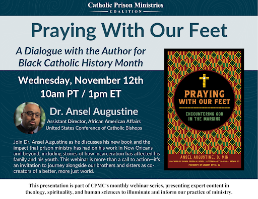 CPMCoalition's tweet photo. Join us tomorrow for our webinar featuring author and prison minister Dr. Ansel Augustine. Through his ministry, Dr. Augustine reminds us that our call is not to bring Jesus to those on the margins, but to encounter Christ already present there.❗Register: https://t.co/9y3EKwqopy https://t.co/6SLzscIvo4