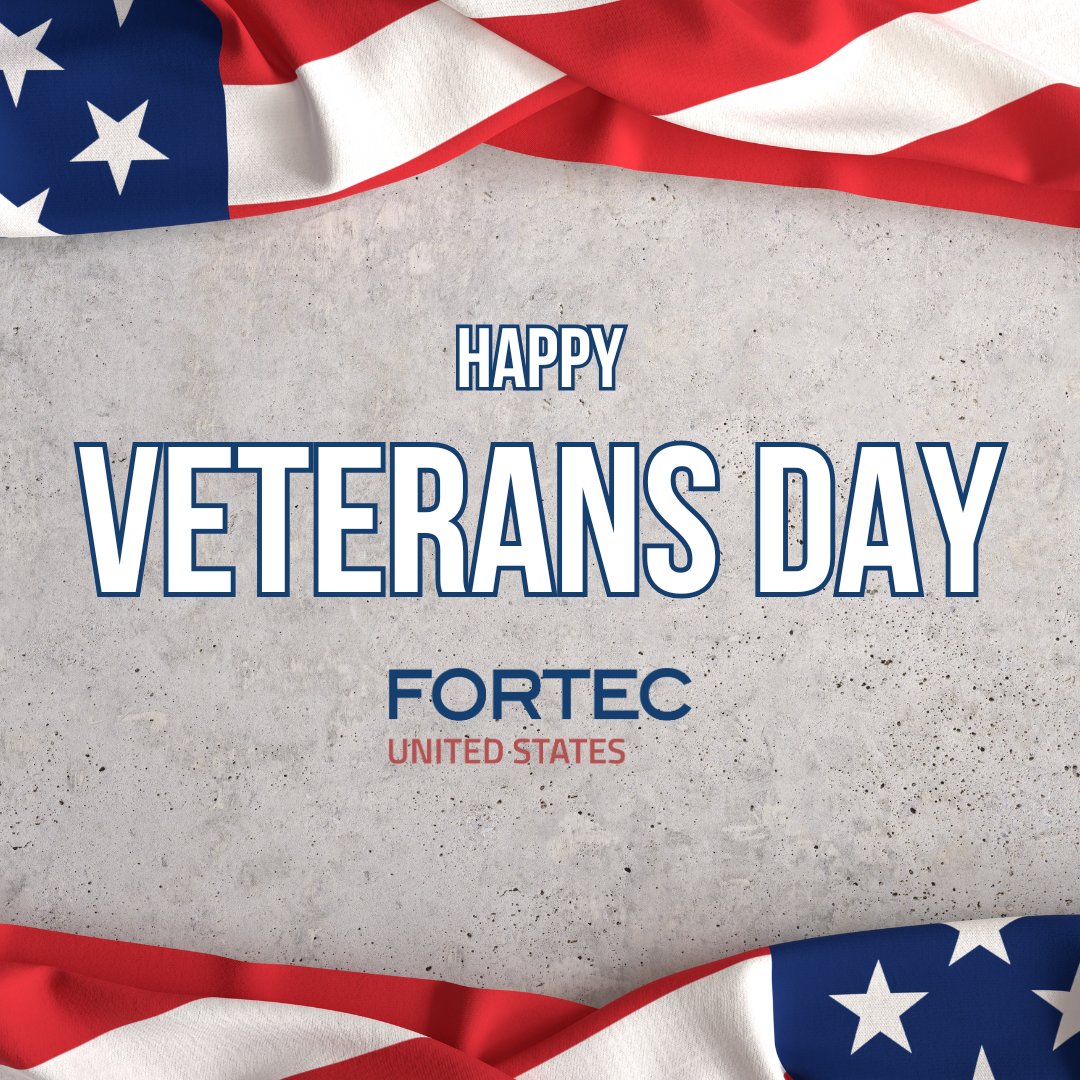 Today, we honor and thank all the brave individuals who have served our country. At Fortec US, we salute you and express our deepest gratitude for your service.