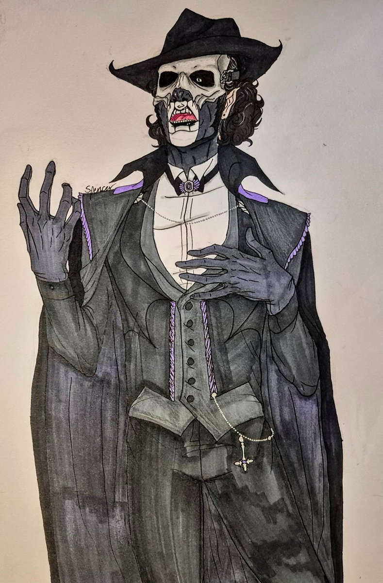"Sing for me, my angel." 

For <a href="/S1natical/">𝐒𝐈𝐍𝐀𝐓𝐈𝐂𝐀𝐋</a> 's Phantom Perpetua's Symphony DTIYS

#thebandghost #ghosttwt #papavperpetua