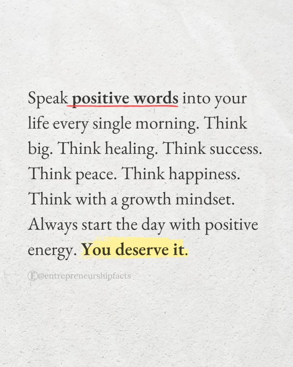 ChandyEbbyH's tweet image. Your thoughts shape your reality, whether you believe it or not.If you keep feeding your mind fear and doubt, don’t be surprised when your life reflects it.
What you speak becomes what you see
So stop talking yourself out of greatness before the day even begins.
#postivevibes