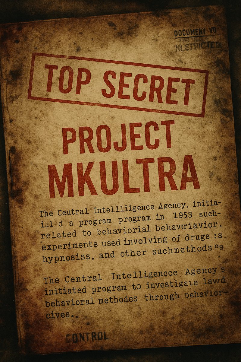 OgeeCircleman's tweet photo. 🧠 MKUltra: the secret project that tried to control the human mindThis is not science fiction, though it reads like a dystopian screenplay. At the hei… https://t.co/9EzjvsunLd #MKUltra #CIAexperiments #Mindcontrol #LSDexperiments #Secretprojects https://t.co/q4cV4Hglcr