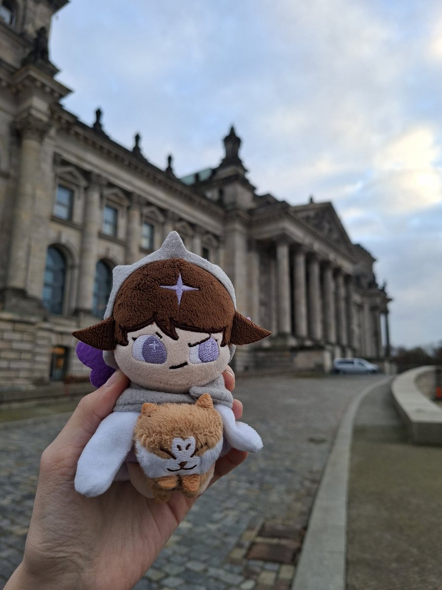 a bit more of angelo in berlin in front of reichstag building and