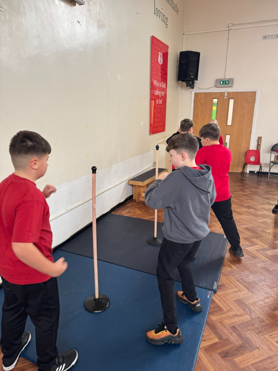 StTomMore's tweet image. Year 6 have been channelling their inner Rocky Balboa as they began the &apos;Boxercise&apos; workouts this afternoon. #STMPE @TheSlyStallone