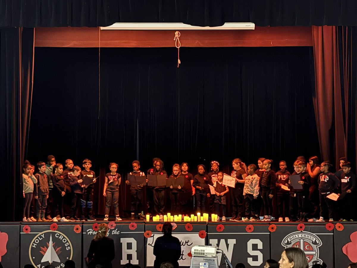 A solemn and reflective Remembrance Day Assembly.