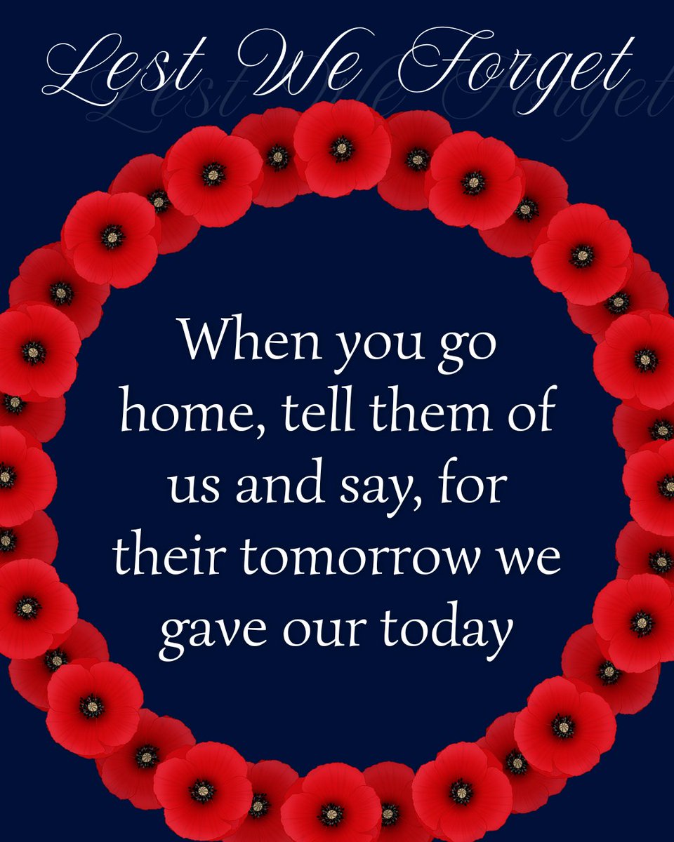 We remember the heroes who gave everything for our freedom. Lest we forget. #RemembranceDay #CanadaRemembers