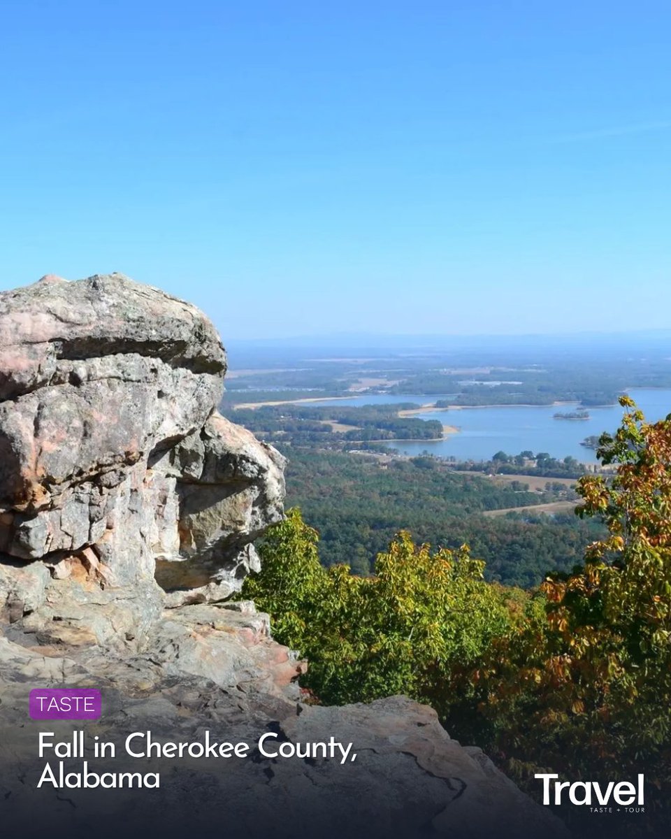 TrvlTasteTour's tweet image. Perched high above Sand Rock, this 300-acre park draws rock climbers, hikers, and history lovers alike. Towering limestone and quartz boulders, some rising 200 feet and spanning 70 feet across, create a natural playground. Native Americans once lived here as far back as 8000…