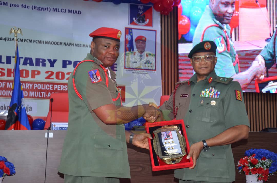 HQNigerianArmy's tweet photo. ARMY CHIEF DECLARES OPEN NIGERIAN ARMY CORPS OF MILITARY POLICE BI-ANNUAL WORKSHOP
… stresses need for continuous training to mitigate emerging threats

The Chief of Army Staff (COAS), Lieutenant General Waidi Shaibu, has emphasized the need for continuous training to mitigate emerging threats as he declared open the Nigerian Army Corps of Military Police (NACMP) Bi-Annual Training Workshop 2025 in Abuja.

The workshop, held on Tuesday, 11 November 2025, at the Nigerian Army Conference Centre and Suites, Asokoro, brought together former Provost Marshals, retired senior military police officers, principal staff officers from Defence, Army and Services Headquarters, senior officers, and Master Warrant Officers to deliberate on strengthening the effectiveness of the Corps of Military Police.

Speaking on the theme “Enhancing the Professional Competencies of the Nigerian Army Corps of Military Police Personnel to Effectively Discharge its Responsibilities in Support of the Nigerian Army in a Joint and Multi-Agency Environment,” the COAS stressed the importance of sustained professional development, noting that this is the first workshop of its kind by the Corps in ten years.

Represented by the Chief of Training (Army), Major General Valentine Okoro, the COAS described the workshop as apt and timely, offering a valuable platform for reflection, knowledge exchange, and strengthening the Corps’ effectiveness.

He noted that the Nigerian Army (NA) has demonstrated unwavering commitment and made profound sacrifices in the defence of national peace and security, adding that the increasing complexity and evolving nature of today’s threats demand a more adaptive and holistic approach to operations.

Lieutenant General Shaibu further highlighted the crucial role of the NACMP as custodian of discipline and regimentation within the Army. He urged the Corps to continue to lead by example and encouraged participants to leverage the workshop to improve their effectiveness in the discharge of their duties.

The COAS commended the Provost Marshal (Army), Major General Mathias Erebulu, for organizing the workshop — the first since 2013 — and acknowledged his commitment to developing officers and soldiers of the Corps to effectively police the Nigerian Army.

On behalf of officers and soldiers of the NA, the Army Chief expressed appreciation to the President, Commander-in-Chief of the Armed Forces of the Federal Republic of Nigeria, His Excellency Bola Ahmed Tinubu, for his steadfast support to the Army, which has been pivotal to its successes and continues to strengthen its capacity to safeguard the nation’s territorial integrity.

Earlier in his opening remarks, the Provost Marshal (Army), Major General Mathias Erebulu, described the workshop as a significant milestone, being the first since 2013. He stated that the twelve-year interval underscores the renewed focus on enhancing the capabilities, professionalism, and operational effectiveness of the Corps in today’s dynamic security landscape.

Major General Erebulu emphasized that the primary aim of the workshop is to foster the cross-fertilization of ideas and strategic thinking that will empower NACMP personnel to effectively respond to contemporary security challenges. He added that the workshop theme reflects the critical role the Corps plays in supporting the Nigerian Army while collaborating with sister agencies to maintain law and order.

Lectures and presentations were conducted during the opening ceremony. The first lecture, titled “Sound Administration of Personnel as a Pre-Requisite for Optimal Performance,” was delivered by Major General Garba Wahab (Rtd), while the second lecture, “MP Investigation as Tools for Enforcing Law in the NA: Practical Approach and Use of Modern Equipment,” was delivered by Brigadier General AS Ishaq (Rtd).