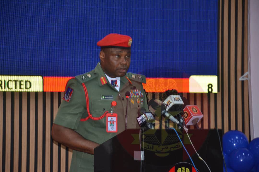 HQNigerianArmy's tweet photo. ARMY CHIEF DECLARES OPEN NIGERIAN ARMY CORPS OF MILITARY POLICE BI-ANNUAL WORKSHOP
… stresses need for continuous training to mitigate emerging threats

The Chief of Army Staff (COAS), Lieutenant General Waidi Shaibu, has emphasized the need for continuous training to mitigate emerging threats as he declared open the Nigerian Army Corps of Military Police (NACMP) Bi-Annual Training Workshop 2025 in Abuja.

The workshop, held on Tuesday, 11 November 2025, at the Nigerian Army Conference Centre and Suites, Asokoro, brought together former Provost Marshals, retired senior military police officers, principal staff officers from Defence, Army and Services Headquarters, senior officers, and Master Warrant Officers to deliberate on strengthening the effectiveness of the Corps of Military Police.

Speaking on the theme “Enhancing the Professional Competencies of the Nigerian Army Corps of Military Police Personnel to Effectively Discharge its Responsibilities in Support of the Nigerian Army in a Joint and Multi-Agency Environment,” the COAS stressed the importance of sustained professional development, noting that this is the first workshop of its kind by the Corps in ten years.

Represented by the Chief of Training (Army), Major General Valentine Okoro, the COAS described the workshop as apt and timely, offering a valuable platform for reflection, knowledge exchange, and strengthening the Corps’ effectiveness.

He noted that the Nigerian Army (NA) has demonstrated unwavering commitment and made profound sacrifices in the defence of national peace and security, adding that the increasing complexity and evolving nature of today’s threats demand a more adaptive and holistic approach to operations.

Lieutenant General Shaibu further highlighted the crucial role of the NACMP as custodian of discipline and regimentation within the Army. He urged the Corps to continue to lead by example and encouraged participants to leverage the workshop to improve their effectiveness in the discharge of their duties.

The COAS commended the Provost Marshal (Army), Major General Mathias Erebulu, for organizing the workshop — the first since 2013 — and acknowledged his commitment to developing officers and soldiers of the Corps to effectively police the Nigerian Army.

On behalf of officers and soldiers of the NA, the Army Chief expressed appreciation to the President, Commander-in-Chief of the Armed Forces of the Federal Republic of Nigeria, His Excellency Bola Ahmed Tinubu, for his steadfast support to the Army, which has been pivotal to its successes and continues to strengthen its capacity to safeguard the nation’s territorial integrity.

Earlier in his opening remarks, the Provost Marshal (Army), Major General Mathias Erebulu, described the workshop as a significant milestone, being the first since 2013. He stated that the twelve-year interval underscores the renewed focus on enhancing the capabilities, professionalism, and operational effectiveness of the Corps in today’s dynamic security landscape.

Major General Erebulu emphasized that the primary aim of the workshop is to foster the cross-fertilization of ideas and strategic thinking that will empower NACMP personnel to effectively respond to contemporary security challenges. He added that the workshop theme reflects the critical role the Corps plays in supporting the Nigerian Army while collaborating with sister agencies to maintain law and order.

Lectures and presentations were conducted during the opening ceremony. The first lecture, titled “Sound Administration of Personnel as a Pre-Requisite for Optimal Performance,” was delivered by Major General Garba Wahab (Rtd), while the second lecture, “MP Investigation as Tools for Enforcing Law in the NA: Practical Approach and Use of Modern Equipment,” was delivered by Brigadier General AS Ishaq (Rtd).