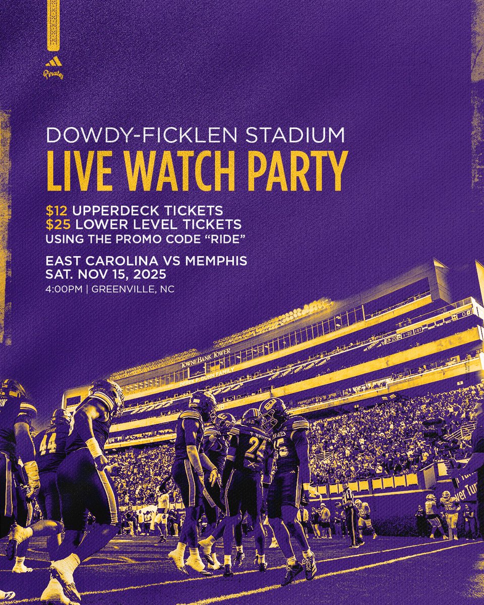 With ongoing network negotiations going on, make sure to take advantage of this deal! 🏴‍☠️ <a href="/ECUAthletics/">East Carolina Pirates</a>