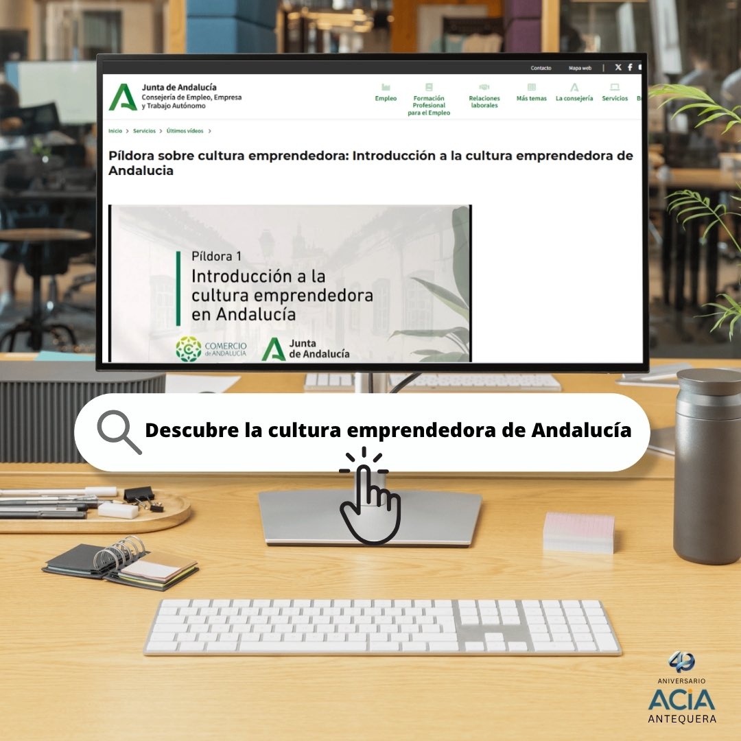 Descubre la cultura emprendedora de Andalucía

👉 Píldora 1: Introducción a la cultura emprendedora de Andalucía:
juntadeandalucia.es/organismos/emp…

👉Píldora 2: Identificación de oportunidades de negocio:
 juntadeandalucia.es/organismos/emp…

<a href="/AndaluciaJunta/">Junta de Andalucía</a> 
<a href="/EmpleoJunta/">Consejería de Empleo, Empresa y Trabajo Autónomo</a> 
#Antequera #ACIA #Andalucía