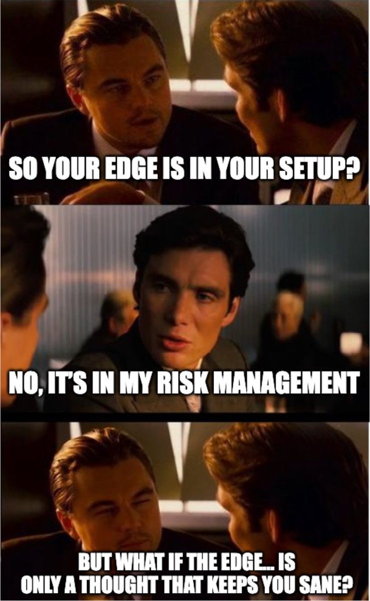 finallynitin's tweet image. Trader A: The edge is in my strategy. If someone gets to know my scans &amp;amp; my buy points, I’ll lose my edge.

Trader B: The edge is not in my strategy, but rather in my position sizing and trade management, which make it work.

Me: Edge is a hypothetical concept that lives in your…